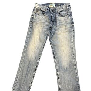 Ariat M2 Stirling Jeans 35x34 Relaxed Boot Cut Light Wash Denim NWT